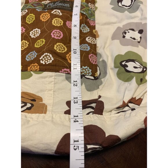 Matilda Jane Platinum Reversible Shoulder Tote Bag Elephant Geometric Print Size - Picture 6 of 6